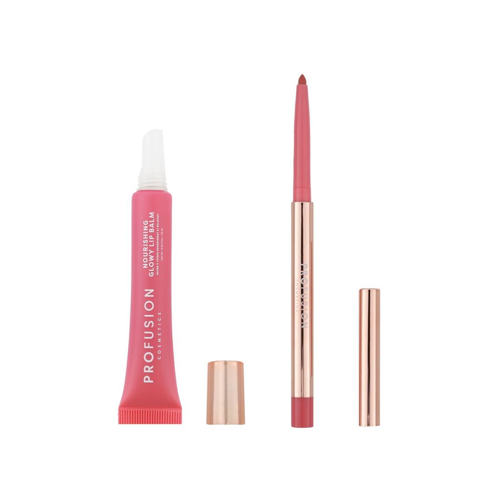 Profusion Lip Treatment Duo Strawberries Cream Frappe Liner Balm NEW